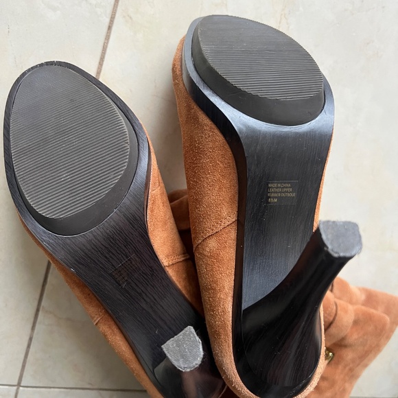 MK Burnt Cinnamon Suede Slouch Boots - Picture 10 of 11